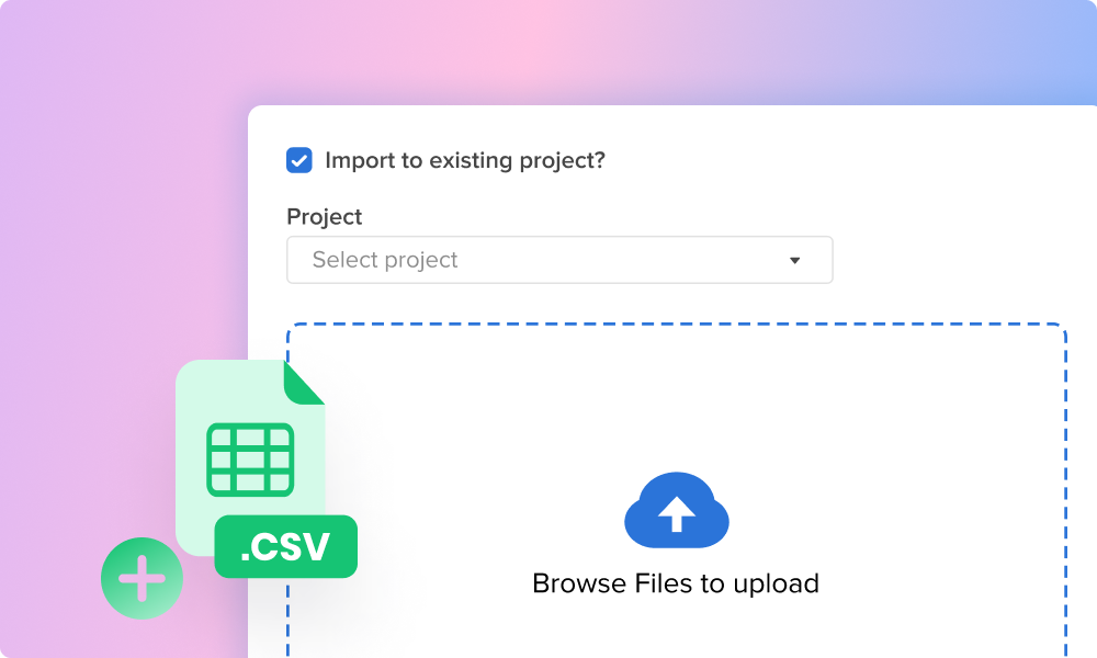 Import into project