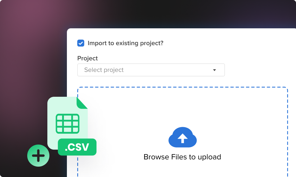 import csv to project